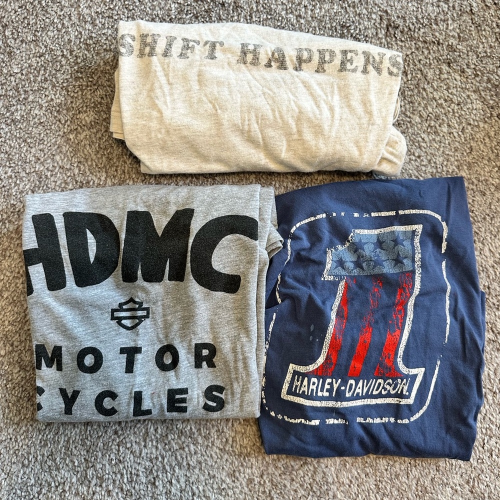 Lot of Haley-Davidson tank tops